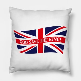 God Save The King! (England / Great Britain / United Kingdom / Wave) Pillow