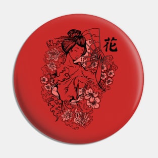 Geisha Fan Pin