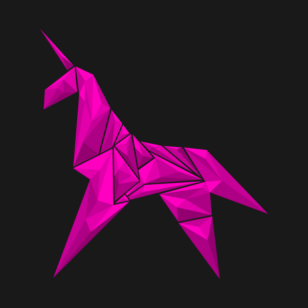 Low-poly Unicorn by Scanline