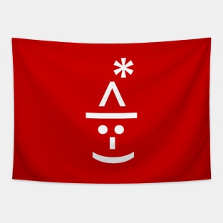 Christmas Elf Emoticon Tapestry