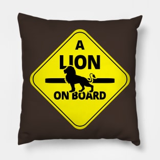 Lion On Board Pillow