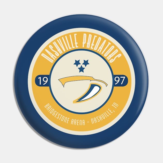 Nashville Hockey Pin by teepublic9824@ryanbott.com