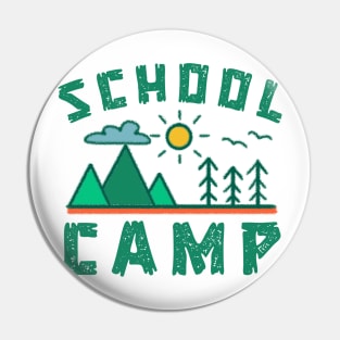 School Camp Field Day 2024 Summer Break Vacation Trip Pin