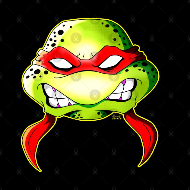 Angry Red Ninja Turtle Raph by nicitadesigns