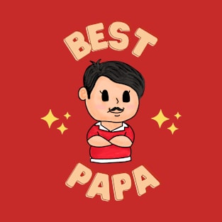 Best Papa Fathers Day Gift Dad Tshirt T-Shirt