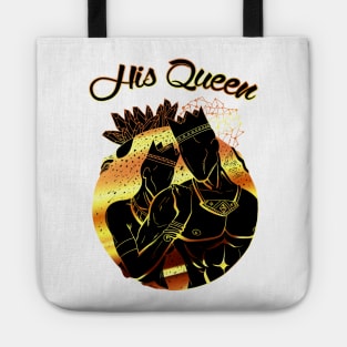 King and Queen Of The Stars - Black Gold His Queen Tote