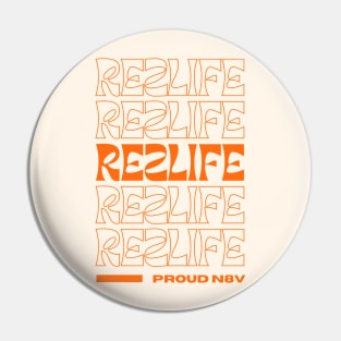 Native American Rezlife Groovy Design Pin