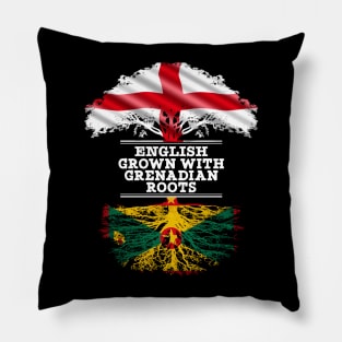 English Grown With Grenadian Roots - Gift for Grenadian With Roots From Grenada Pillow