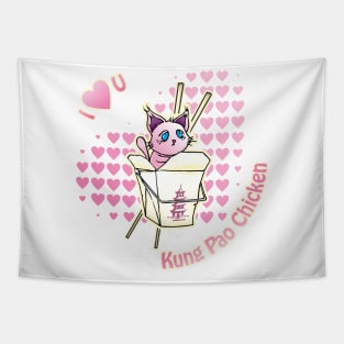 Kitten Kung Pao Chicken - Chinese Food Tapestry
