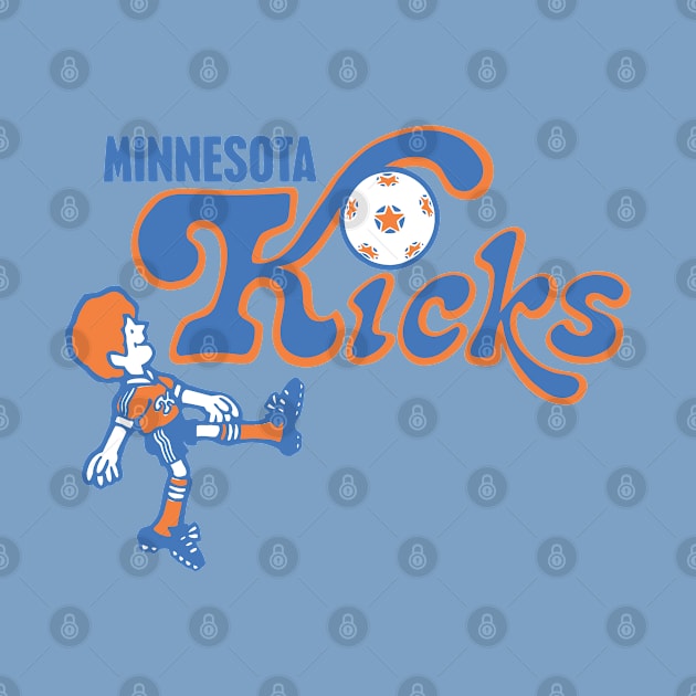 Vintage 1976 Minnesota Kicks Logo by FigAlert