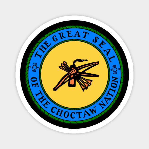 The Great Seal Of The Choctaw Nation Magnet by szymkowski