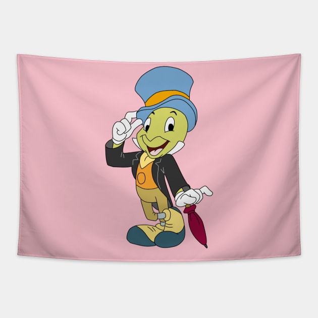 Jiminy Cricket Tapestry by Megan Olivia