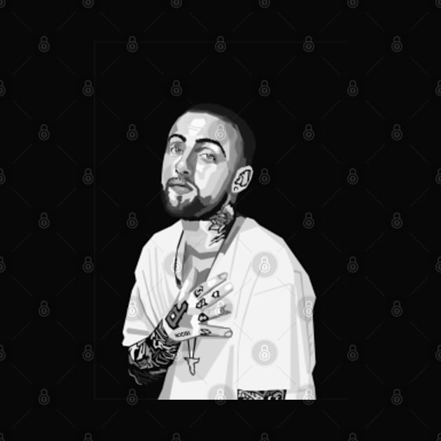 Mac Rapper BW by Ken Asahvey