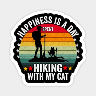 Happiness is a day spent hiking with my cat Magnet