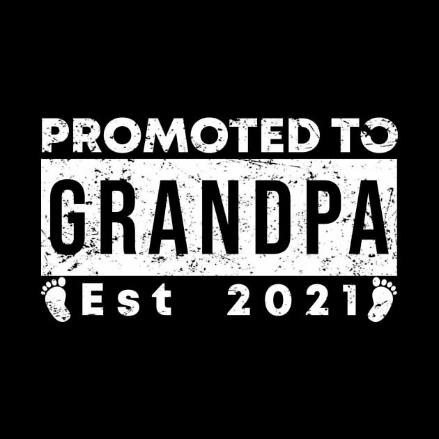Vintage Promoted to Grandpa 2021 new Grandfather gift Grandpa by Abko90