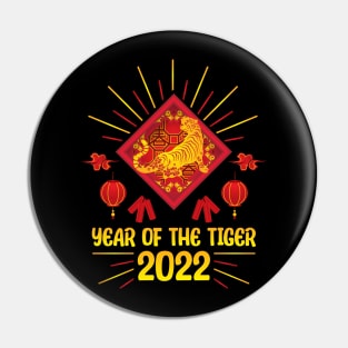 Good Luck Zodiac Happy Chinese New Year of the Tiger 2022 Pin