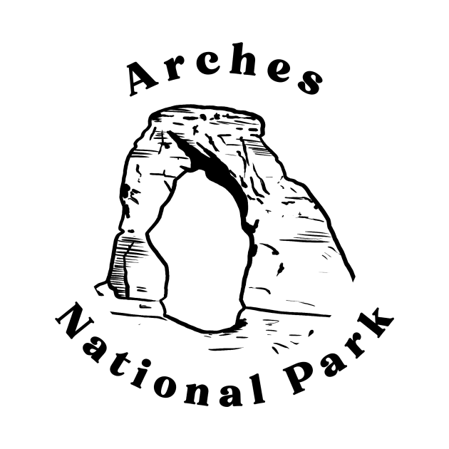 Arches National Park (Black Design) by JustJess