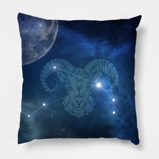 Zodiac sings aries Pillow