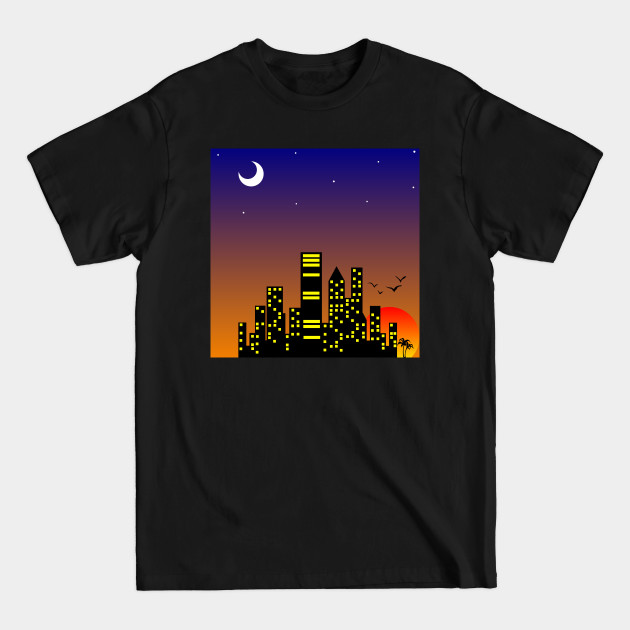 Discover SUNSET IN THE CITY - Sunset City - T-Shirt