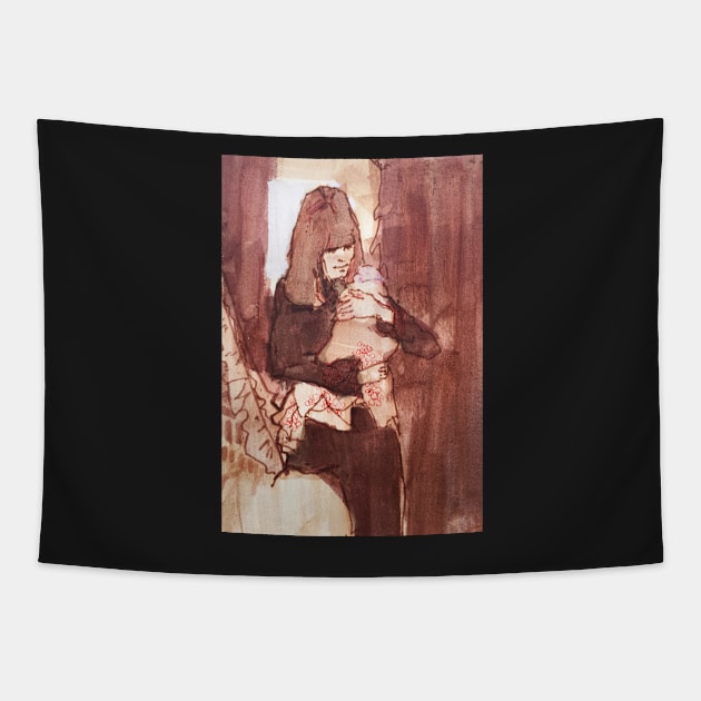 Motherhood Tapestry by rozmcq