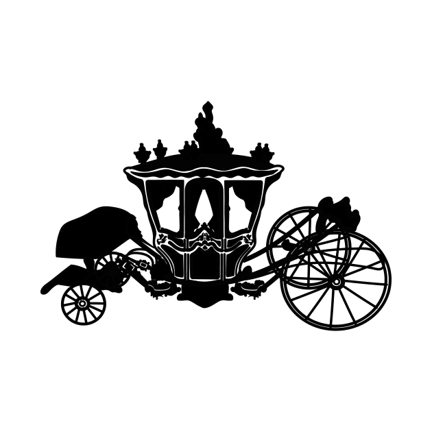 Silhouette of Louis XV's dolphin carriage by dreamtravel