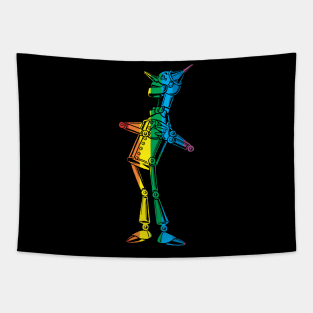 Tin Woodman Vertical Rainbow Tapestry