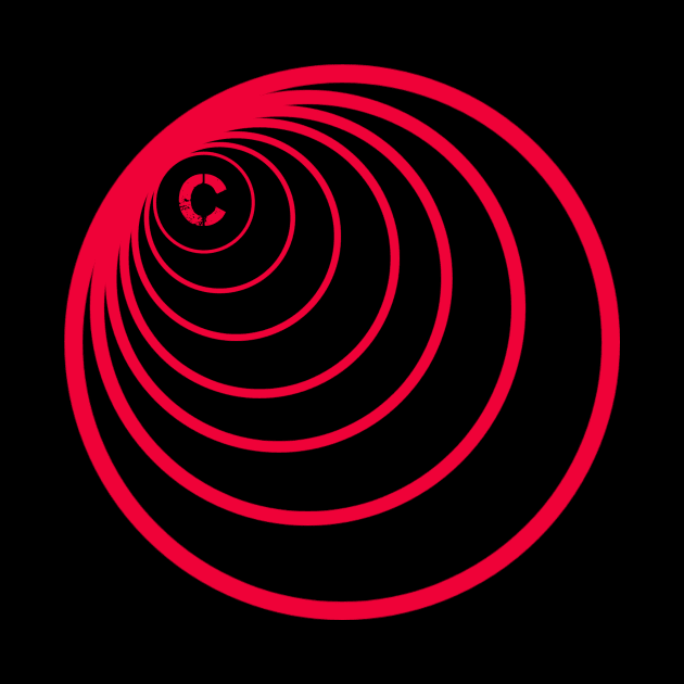 Red Circles geometric by Circles-T