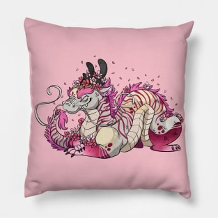 Sakura Dragon Pillow