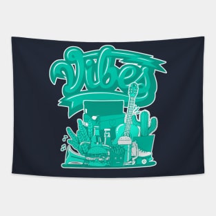 Sneaker Vibes Clear Jade Retro Tapestry