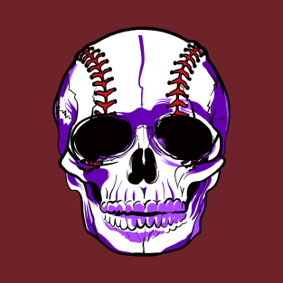 Baseball Skull (no text) T-Shirt