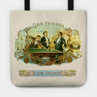 Vintage Club Friends Cigar Label Tote