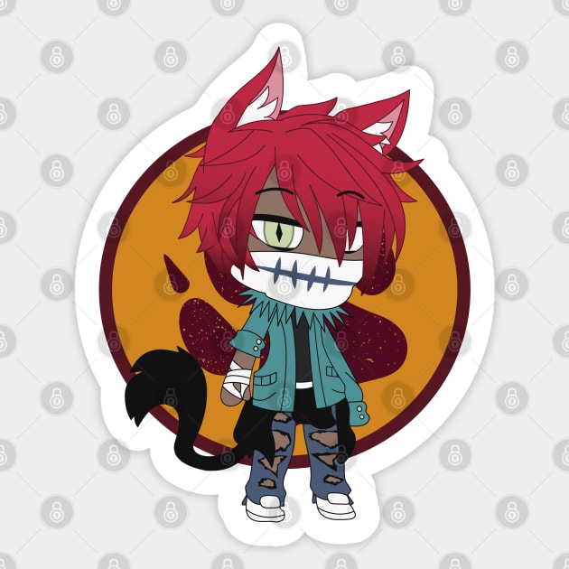 Gacha Life Yu Kun Werewolf monster - Gacha Life Boy - Pin