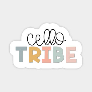 Cello Tribe Muted Pastels Magnet