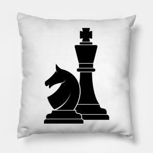 Chess King And Knight Pillow