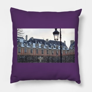 Paris Place des Vosges in the Winter Pillow