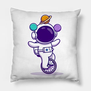 Astronaut Unicycle Pillow