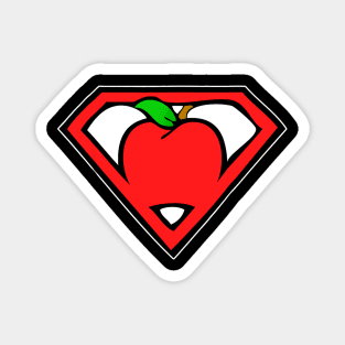 Super Teacher Shirt Superhero Shirt Apple Shirt Ripped Magnet