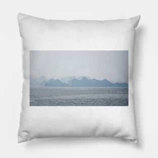 Hazy Morning on Ha Long Bay Pillow