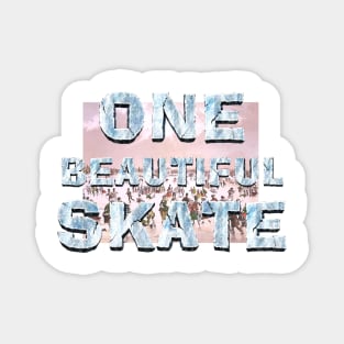 One Beautiful Skate Magnet