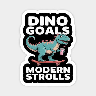 Dino Goals Modern Strolls Cretaceous Fossil Magnet