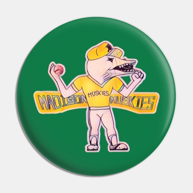 Madison Muskies Baseball Pin by Kitta’s Shop