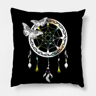 butterflies dream catcher gift Pillow