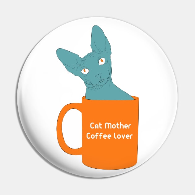 Sphynx Coffee Pin by LiLian-Kaff