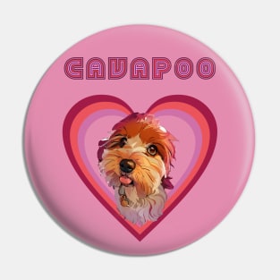 Cavapoo love (plum) Pin