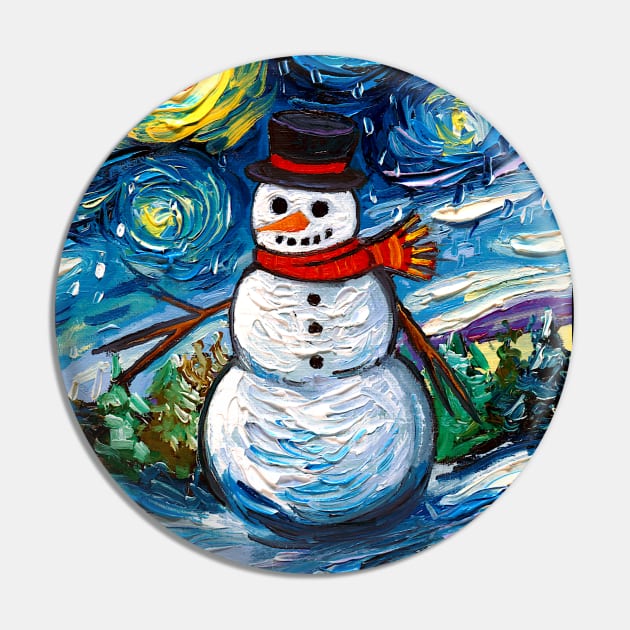 Frosty Night Pin by sagittariusgallery