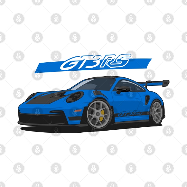 Car 911 gt3 rs blue navy by creative.z