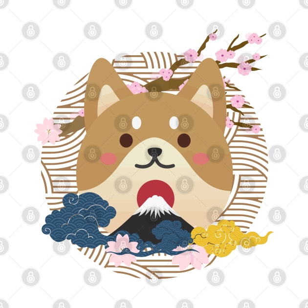 Japan Dog Shiba inu by PGasbarroneArt