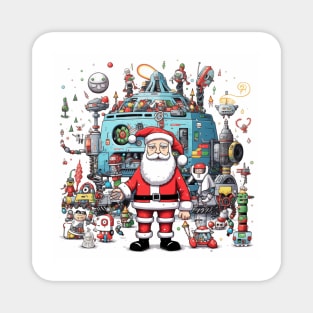 Santa Claus & Cyberpunk 6 Magnet