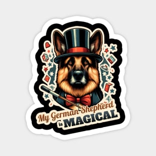 German Shepherd Magician Magnet