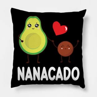 Avocados Dancing Together Happy Avocado Day Nanacado Grandma Pillow